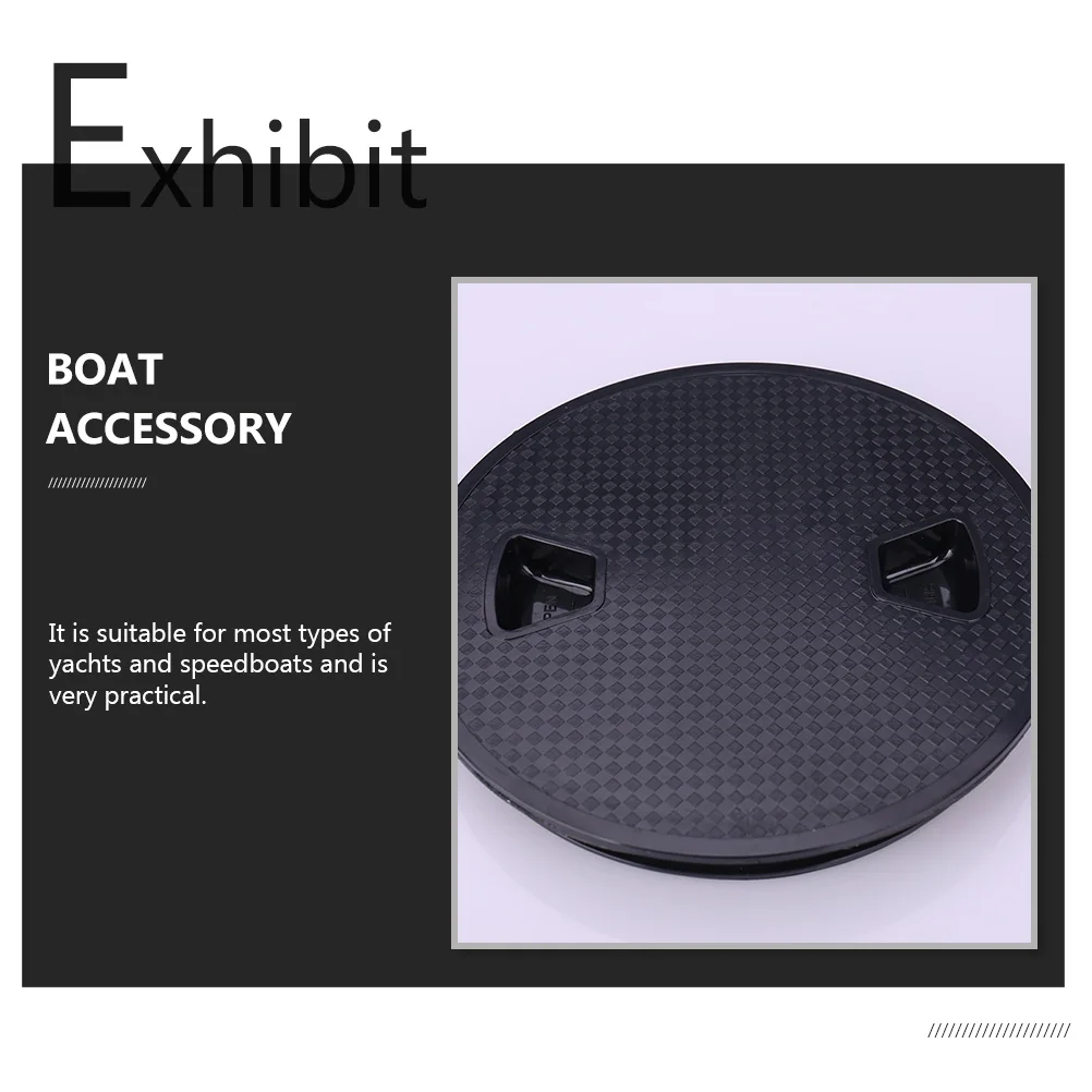 

1pc AntiSlip Hand Hole Hatch Cover Round Plastic Fits Yachts Deck Hatch Cover Boat Accessory Practical