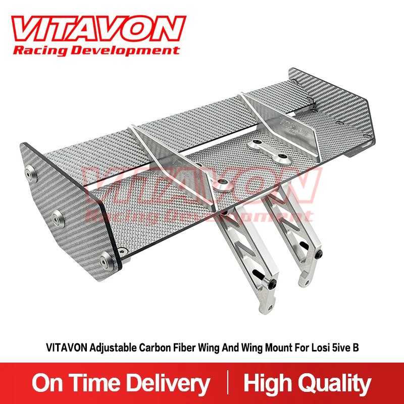 

VITAVON Adjustable Carbon Fiber Wing and Wing Mount For Losi 5ive B