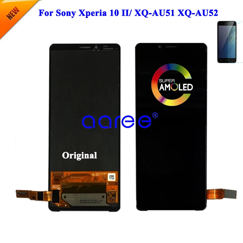 AMOLED Original LCD For Sony Xperia 10 II LCD Display For Sony Xperia 10 II XQ-AU51 Screen Touch Digitizer Assembly