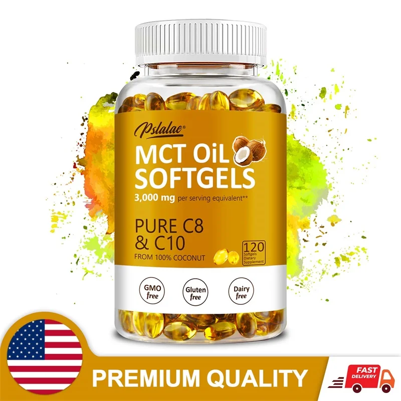 Kapsułki z olejem MCT - zapewniają trwałe energia, wspierają funkcje mózgu i zdrowie poznawcze oraz zdrowe zarządzanie wagą