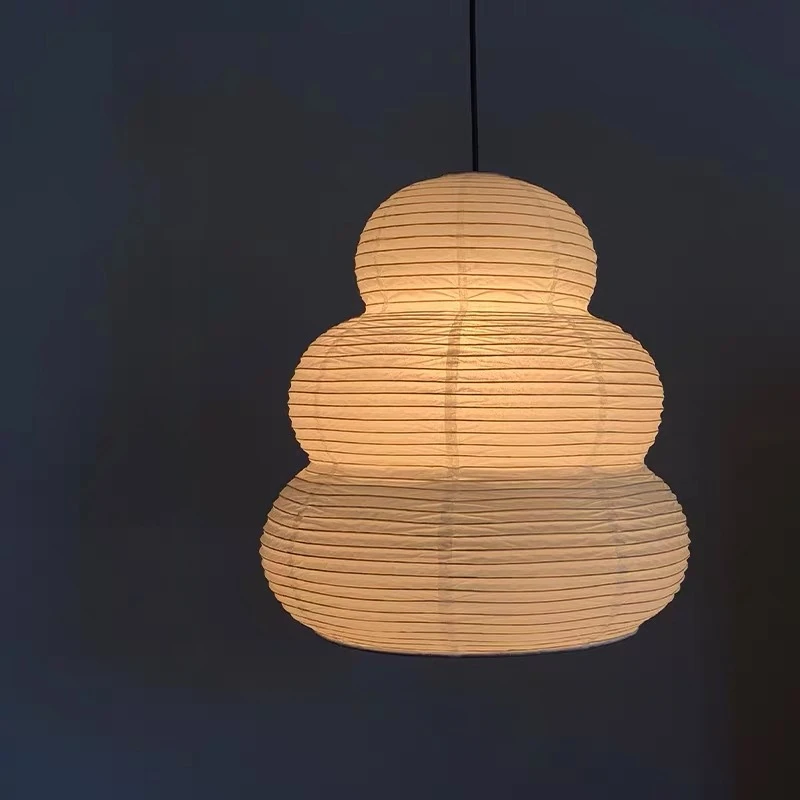 

Japanese Modern Noguchi Yong Pendant Light LED Akari Rice Paper Hanging Lamp E27 Wabi-sabi Ceiling Chandelier Home Restaurant