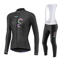 LIV Women's Cycling Jersey Sets Long Sleeve Sun protection jersey Thin Bicycle Race Clothing Quick Dry Maillot Bike Sportswear