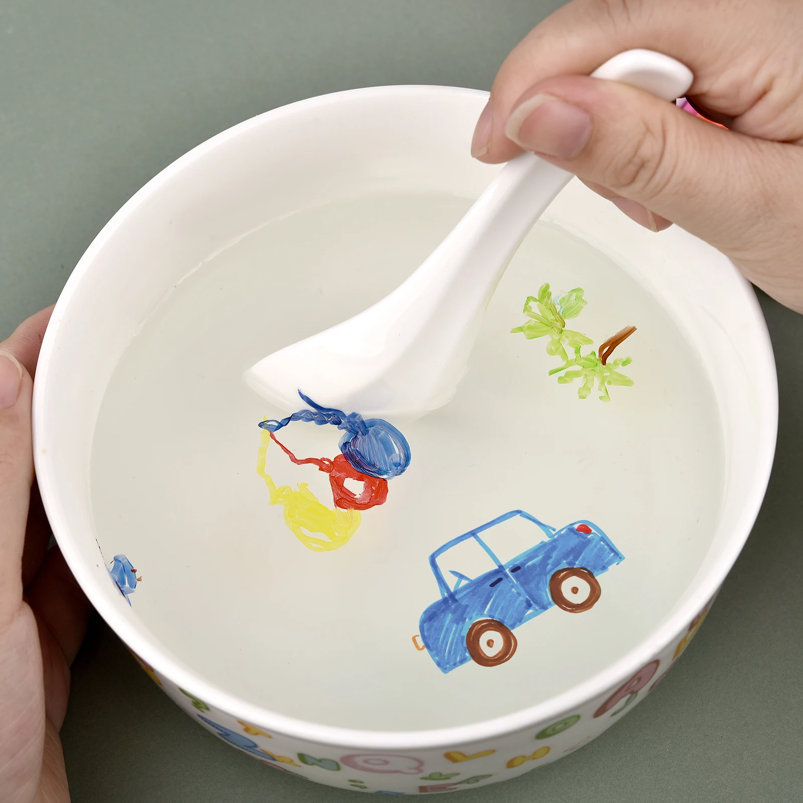 قلم رسم مائي سحري أقلام خربش عائمة للمياه للأطفال رسم تعليم علامات السبورة السحرية لوازم فنية ملعقة سحرية #6