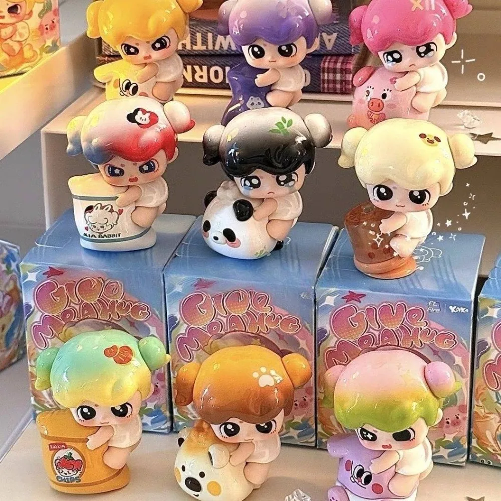 

XAXA Give Me A Hug Series Blind Box Toy Kawaii Аниме Фигурка Модель Кукла Орнамент Сюрприз Mystery Box Коллекционный Подарок