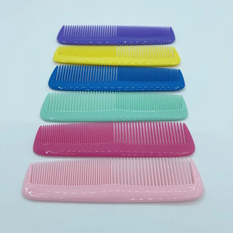 Mini Plastic Comb Small Hair Comb with Thick and Thin Teeth Portable Comb for Hotel Barber Accessories Women Hair Tools