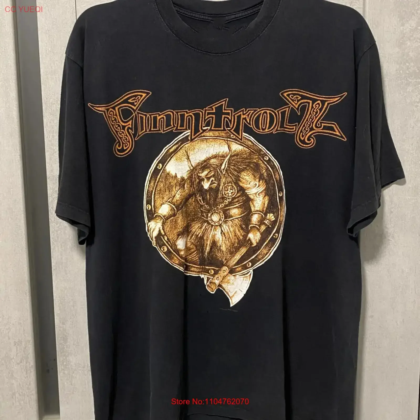 VTG Finntroll Band Death Metal Heavy Cotton Black T Shirt S 5XL US030 vintage Washed Top For Everyday Wear graphic homme