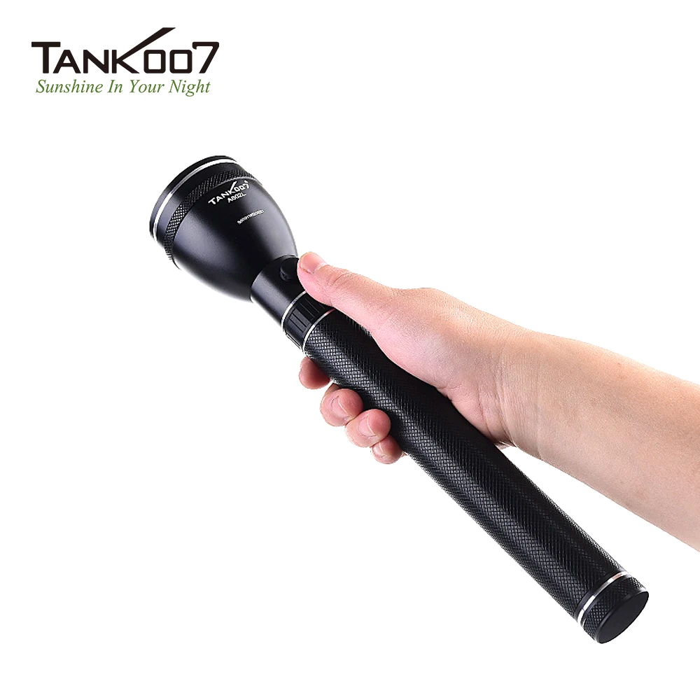 TANK007 A602L 350LM USB Rechargeable 3-Position Adjustable Waterproof and Drop-proof High Power 18650 Power Flashlight