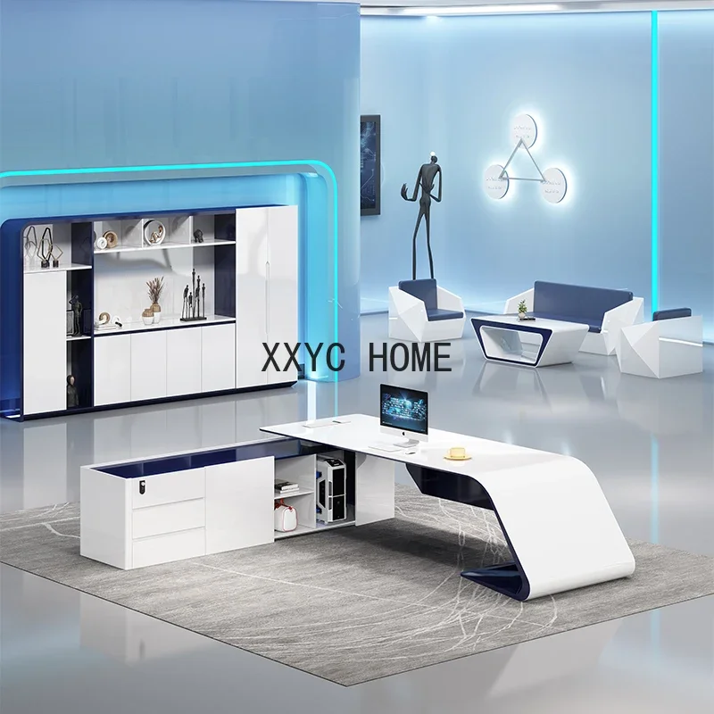 

Paint Office Desk for Boss Female Fashion Manager Manager Desk Office Furniture