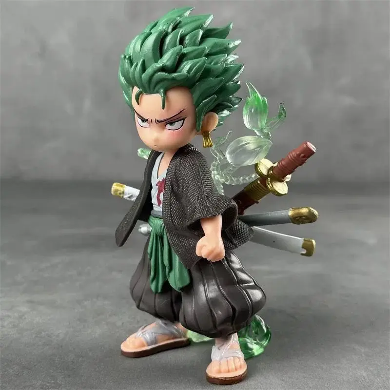 

One Piece chibi version Two Years Later Zoro figure car ornament model Bagged ornament Merchandise Gift