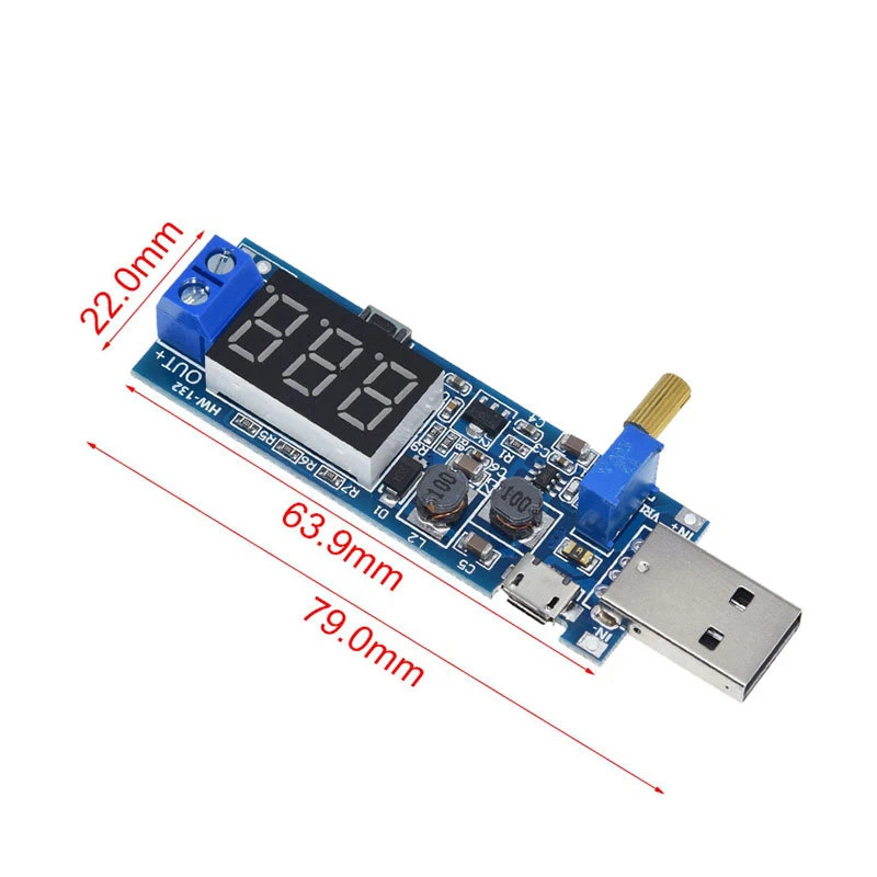 USB DC Boost Buck Converter DC-DC 5 В в 3,3 В/24 В USB Boost Power Supply Module USB DC Converter 12 В Регулируемый выход DC 1,2 В-24 В