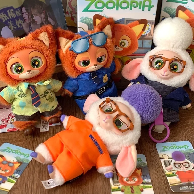 

MINISO Zootopia официальная глухая коробка Джуди Ник эмалированная фигурка фильм REVO серии коллекционные игрушки для любителей кино