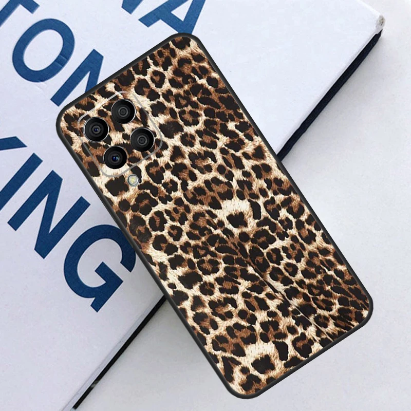 Leopard Print Case For Samsung Galaxy M13 M33 M53 M12 M32 M52 M14 M34 M54 M11 M31 M51 M20 M30s M31s Cover