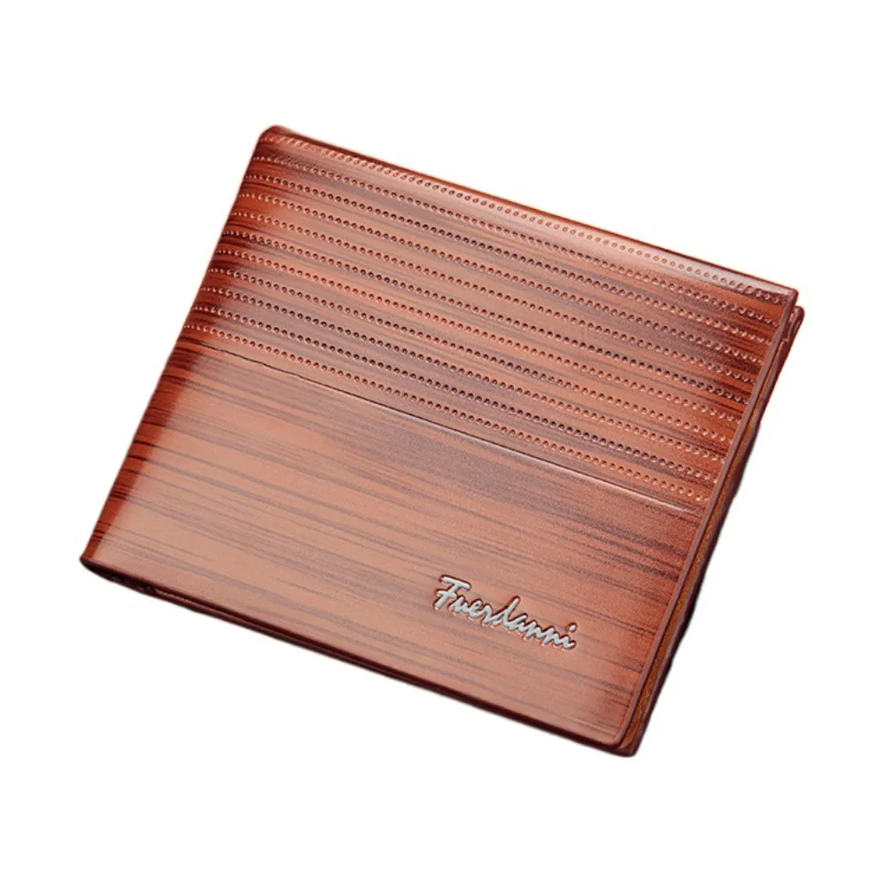 

Luxury Classic Men's Short Wallet Pu Leather Casual Male Bifold Wallets Solid Color Business Coin Pocket Male