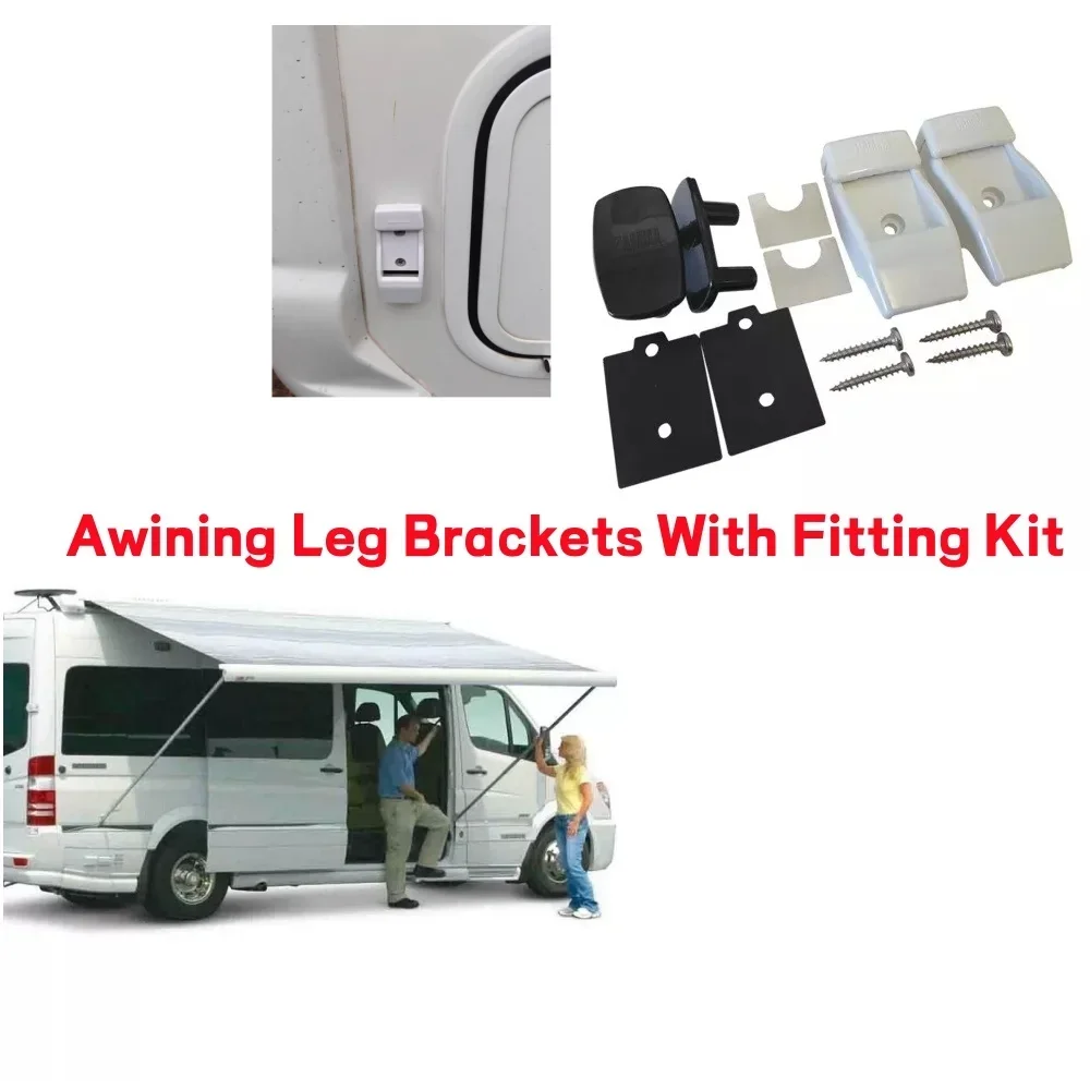 2Set Plastic Awning Leg Bracket Kits For Fiamma F45s F80s F65 Awning 98655-176 Car Caravan Accessories