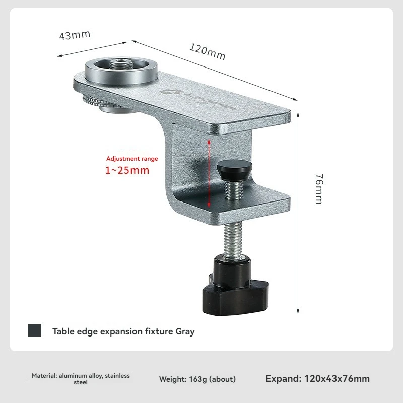 CAMPINGMOON Z18 flat gas cylinder lamp, stove head table board fixing fixture, outdoor camping desktop expansion accessories
