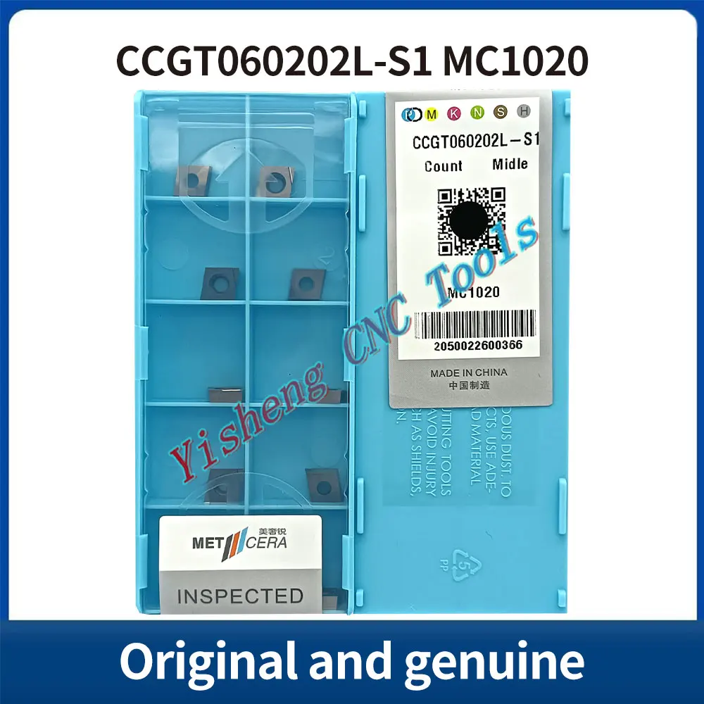 

METCERA Cutting Tools CCGT060202L-S/060202L-S1/060204L-S/060204L-S1/09T302L-S/09T302L-S1/09T304L-S/09T304L-S1 PV4312 MC1020
