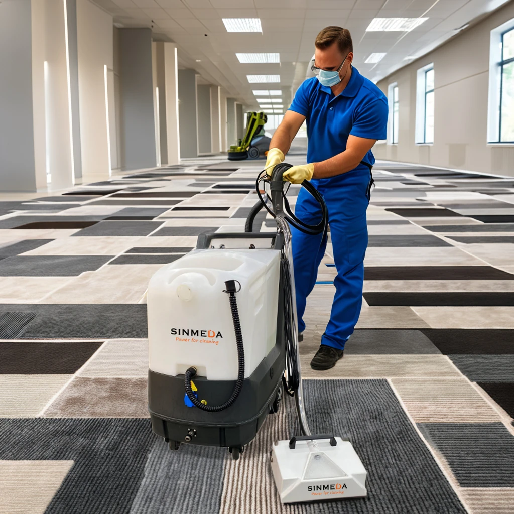 Professional Large Commercial Carpet Cleaning Machine Electric Steam Cleaning Generator Motor Core Component Detail Equipment