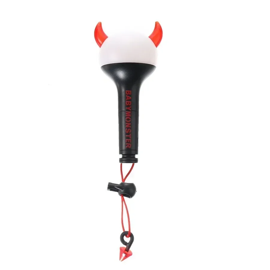 Kpop Idol Babymonster Mini Lightstick كيرينغ سلاسل المفاتيح BAEMON قلادة المشجعين MONSTIEZ هدية