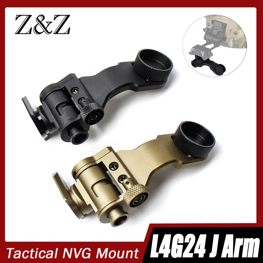 Metal J Arm NVG Helmet Mount For PVS14 & L4G24 Night Vision Dovetail Bracket Adapter SOTAC