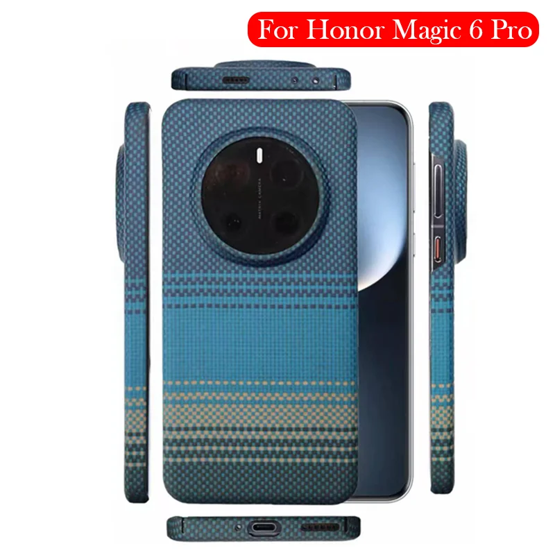 

Kevlar Case For Honor Magic 6 Pro Carbon Fiber Back Cover Shell