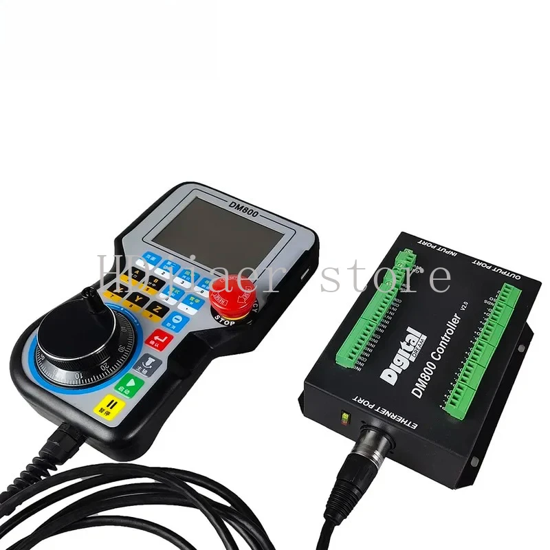 

3/4/5 Axis Standalone CNC Motion Offline Controller DM800 Handwheel 24VDC with E-stop Hand control Support G code