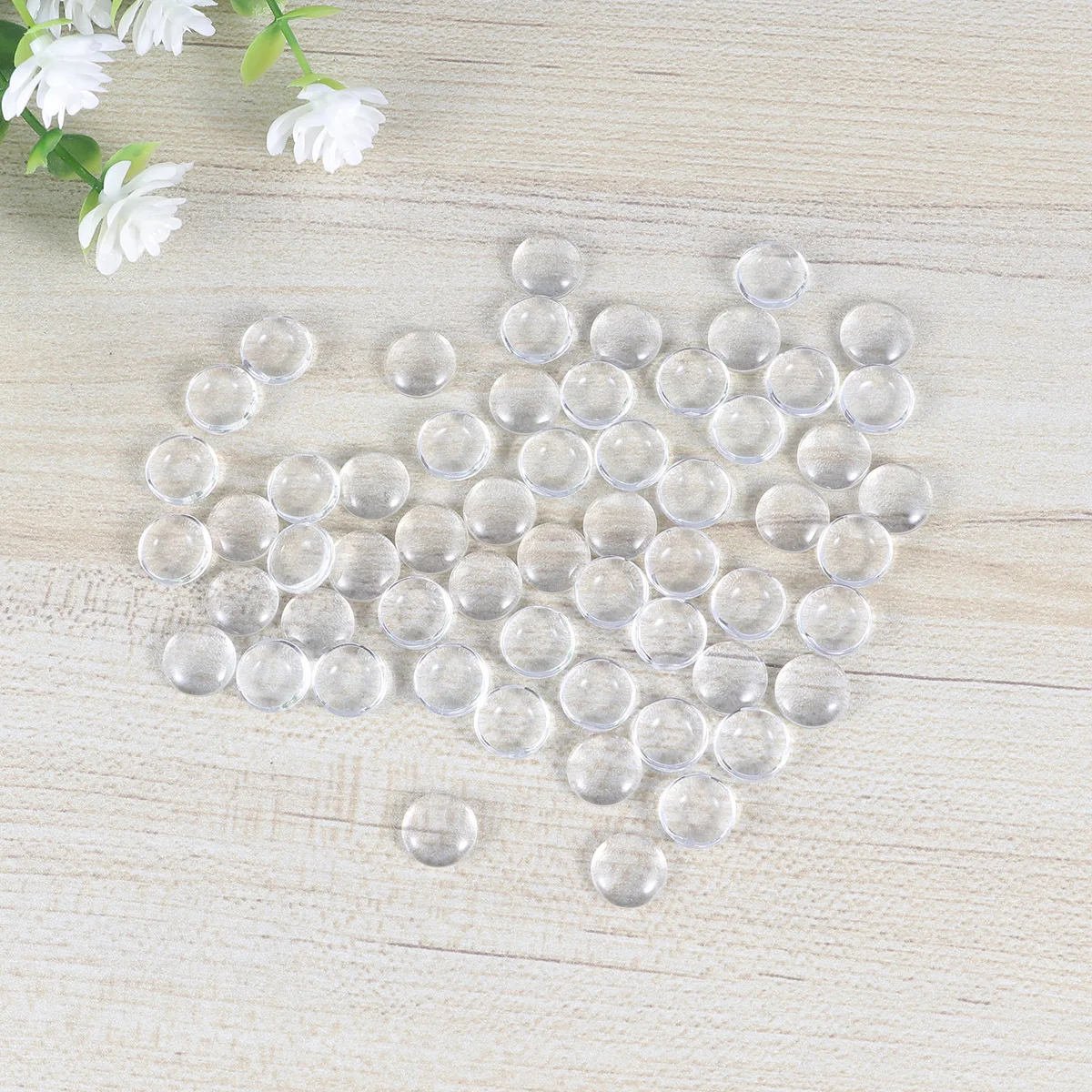 

200Pcs 12Mm Round Glass Cabochons Transparent DIY Patch for Craft Jewelry Art Home Decor Scrapbooking Clear Dome Glass
