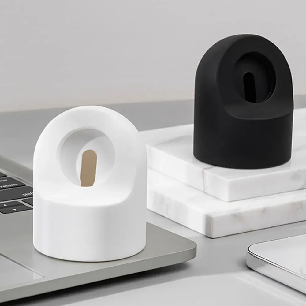Silicone Watch Charge Holder Cable Hole Charging Support Charger Bracket