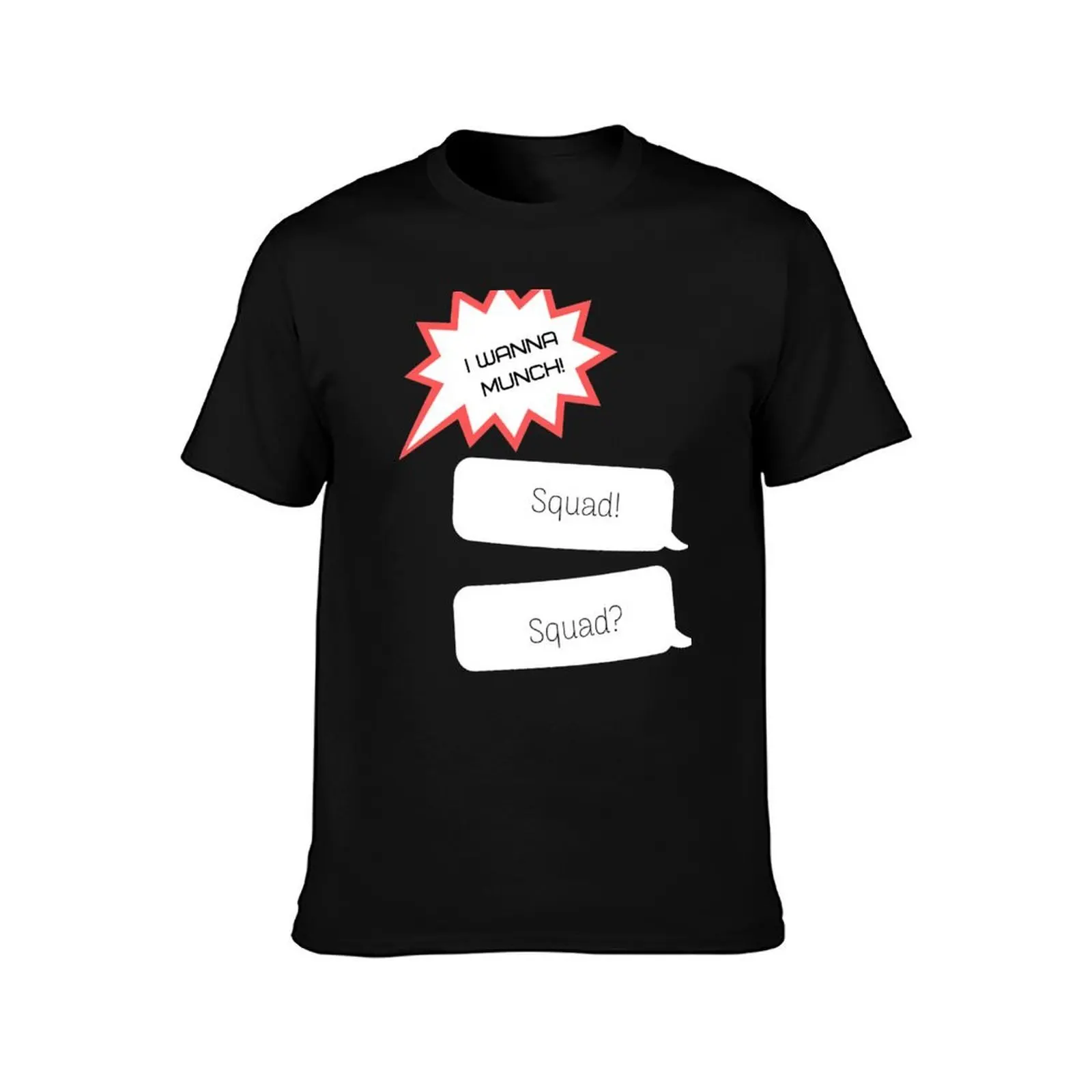 Munch Squad T-Shirt, Summer Casual Cotton Tee, Oversized Streetwear Tops, Vintage Graphic Print, Loose Fit Short Sleeve