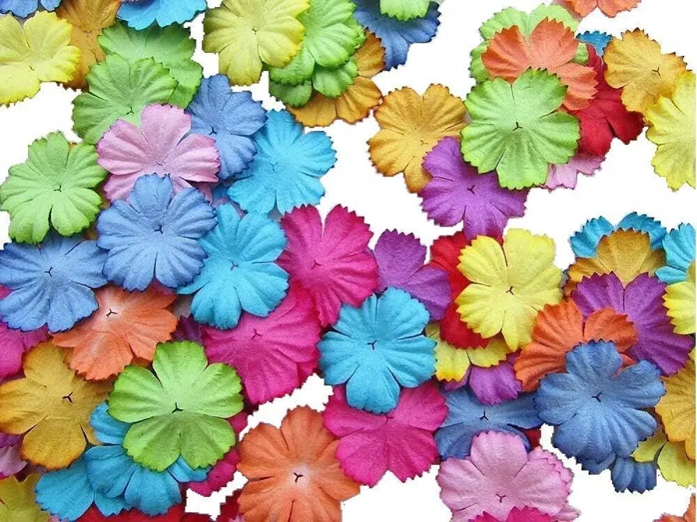 

pcs Patch Starburst Flowers 29x29mm Mulberry Paper Flowers Scrapbooking Wedding DIY Craft Supplies Card Artificial Flowers 10 Co