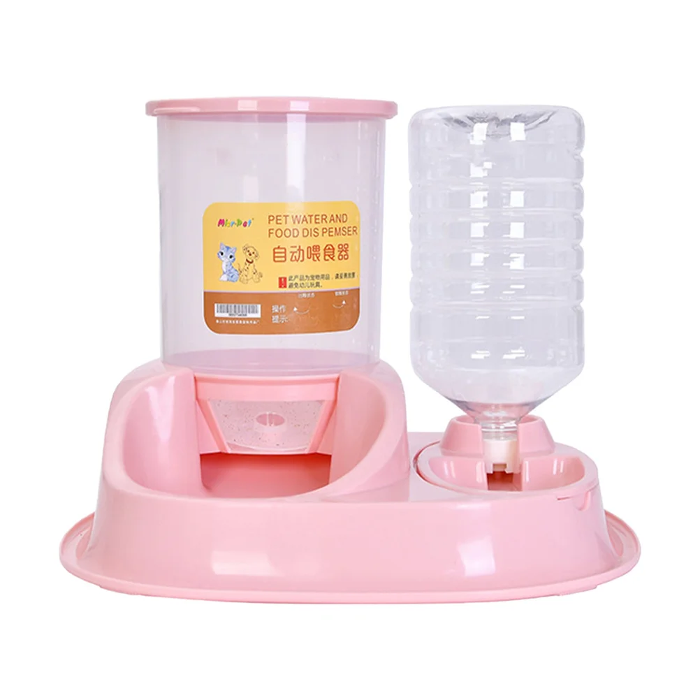 

Automatic Cat Dog Water Dispenser Two in One Pet Feeding Bowl Break Proof Pressure Resistant Food Grade Material Durable Pet