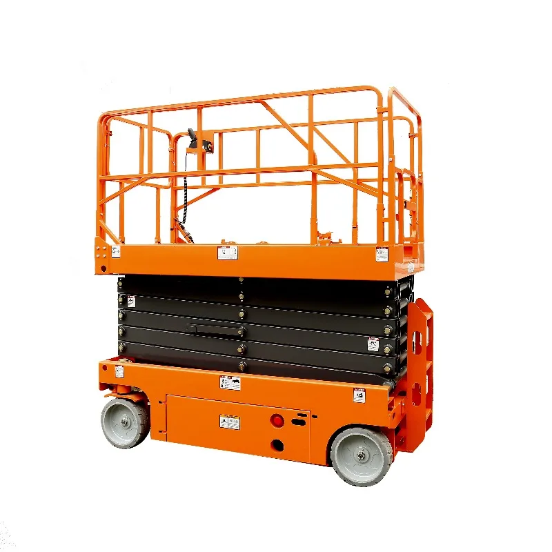 3-5m Full Electric Scissor Lift Aerial Working Platform Mobile Order Picker For Warehouse Inventory