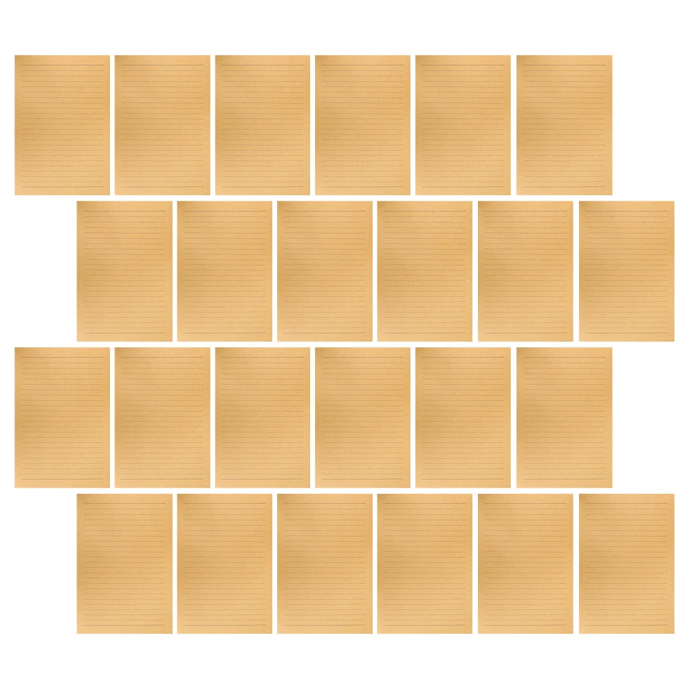 

50 листов винтажной крафт-бумаги в стиле ретро, линованные, для письма, каллиграфии, рисования, открыток, приглашений