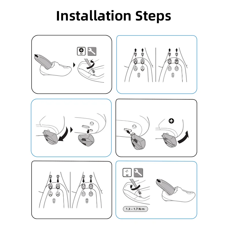 Replaceable Cycling Shoes Heel Wear-resistant Road Bicycle Cleats Shoes Heel For Shimano RC900/901/902/903 Shoes view 6