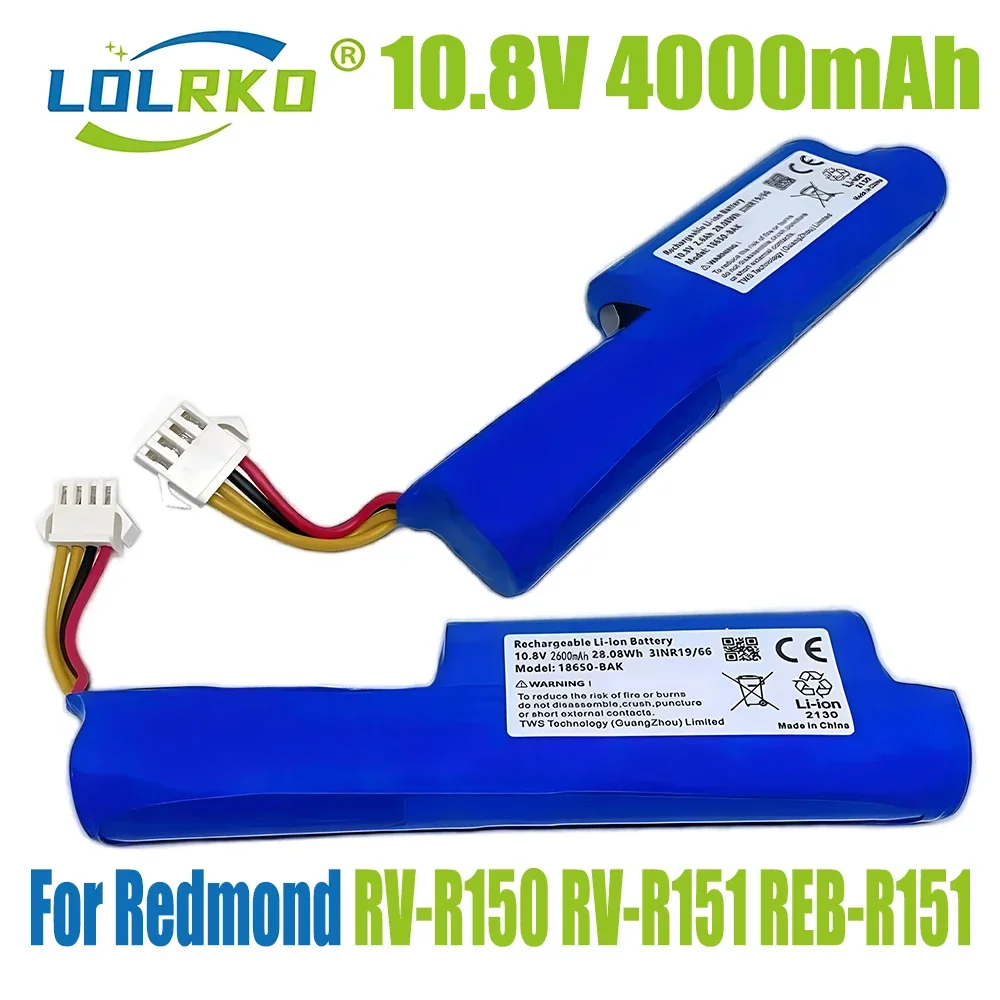 

10.8V 3500mAh Rechargeable Lithium Battery for Redmond Reb-R150 RV-R150 RV-R151 Vacuum Cleaner