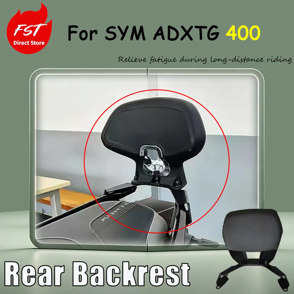 For SYM ADXTG 400 special modification accessory the aluminum backrest of the model JV is used Comfort support for rear rider