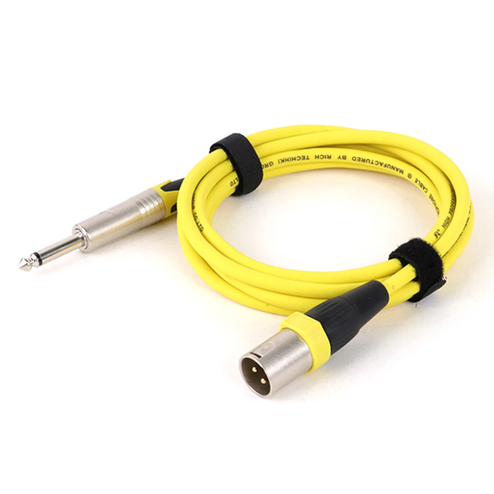 1PCS Multi-colored 3Pin Male/Female XLR Audio Braided Shielded to 6.35mm Mono TS Male Jack For Guitar Microphone Mixers 0.3M-15M