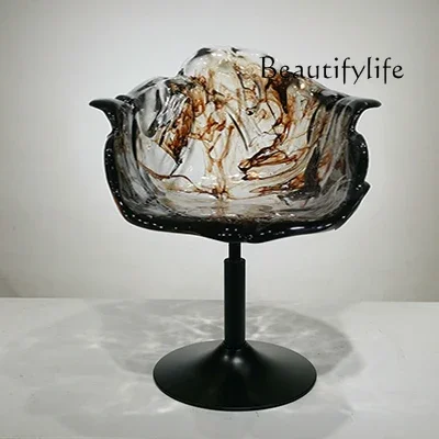

XX Nordic Minimalist Modern Designer Restaurant Bar Creative Petal Goblet Dining Chair Fashion High Sense