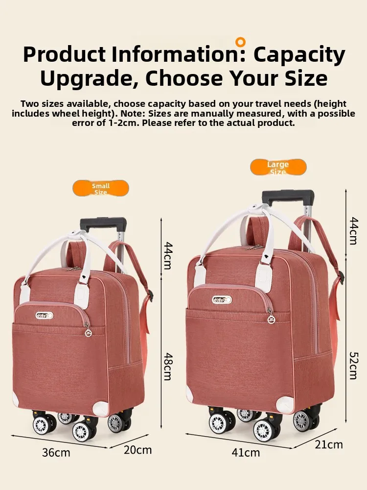 ultra-lightweight-portable-luggage-bag-with-wheels-short-haul-carry-on-suitcase-fashionable-oxford-cloth-unisex-travel-bag