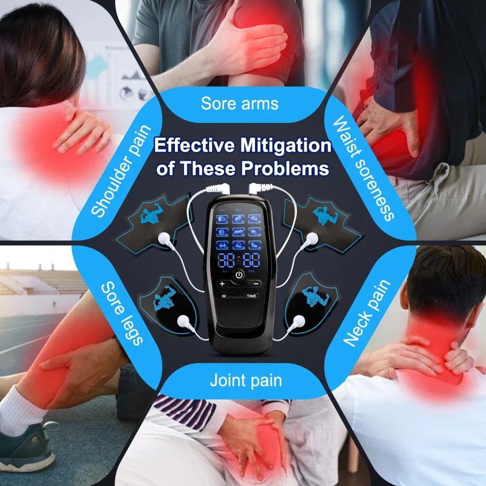 EMS Muscle Stimulation USB Physiotherapy Tens Unit Machines Pulse Impulse Mini Full Body Massager weight loss Slimming Machine