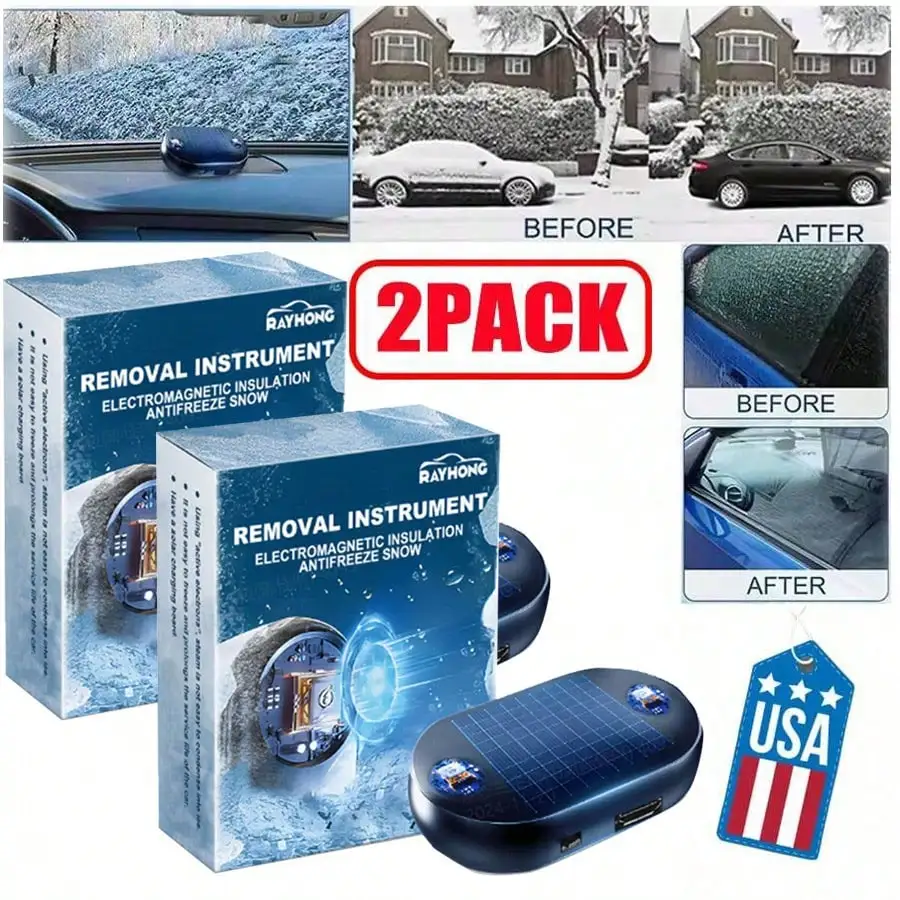 2 قطعة جهاز إزالة الثلوج المضاد للتجمد الكهرومغناطيسي (لجميع أنواع المركبات) #1