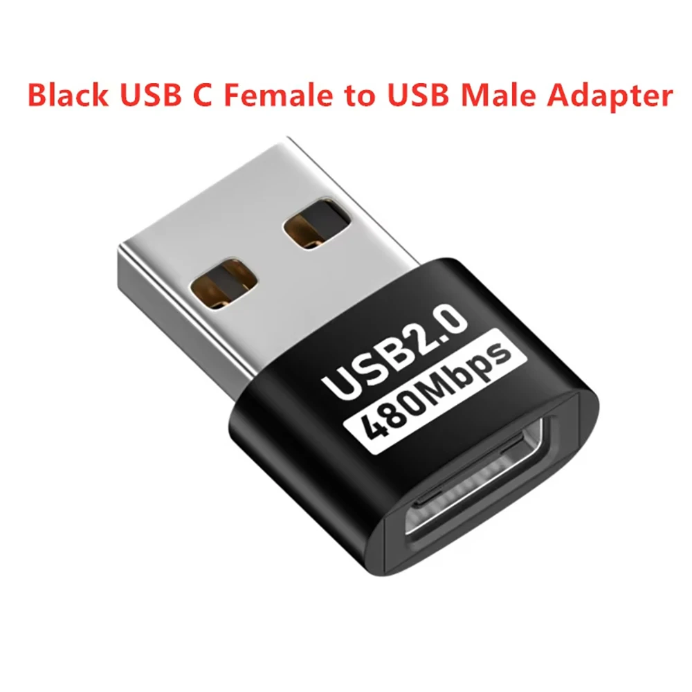 USB Type C OTG Adapter Support 480Mbps Data Transfer, OTG Function and Charging for Phone, Laptop