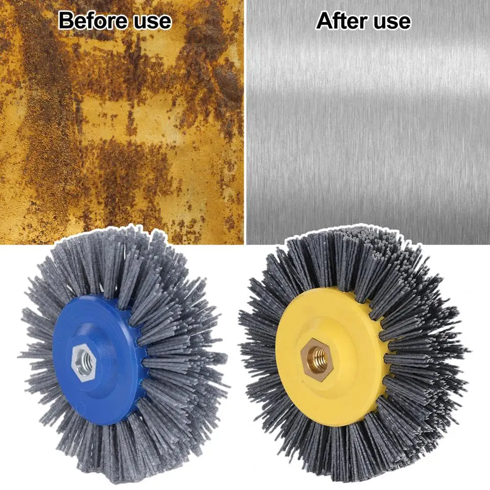 Polishing Brush Heavy-duty Nylon Brush for Angle Grinder Rust Resistant Wire Wheel Brush Multi-purpose Woodworking Tool for Easy
