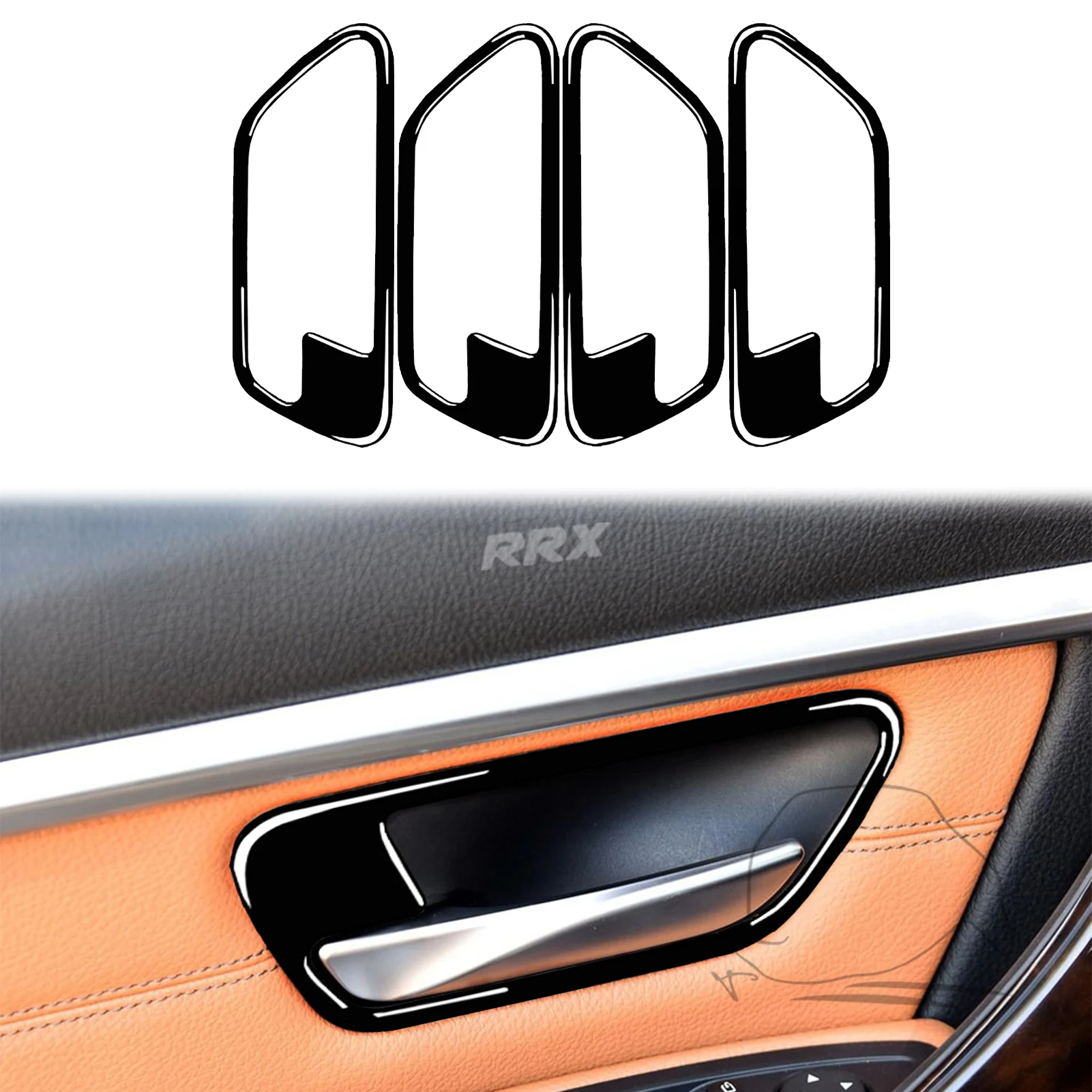 لسيارات BMW 3 4 Series F30 F31 F32 F33 F34 2013-2017 البيانو الأسود راديو CD التحول رفع لوحة السيارة داخل الملحقات ملصق مزخرفة #4