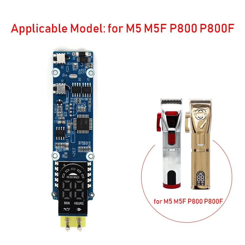 

1Pcs Hair Clipper Motherboard 100% Orignal PCB Apply to Madeshow M5 M5F POP Barbers P800 P800F Professional Repair Parts