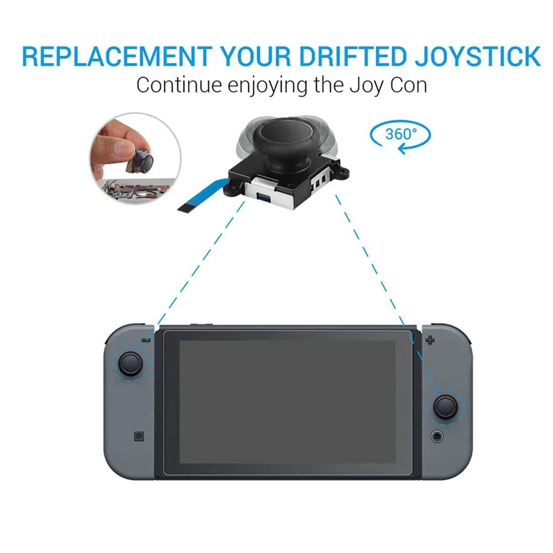 4 Pack Joystick Replacement Replacement Joystick Analog Thumb Stick Plastic For Switch Joy-Con Controller & Switch Lite