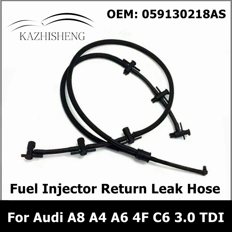 059130218AS for Audi A8 A4 A6 4F C6 3.0 TDI Fuel Injector Return Leak Line Hose Pipe 059130218AM