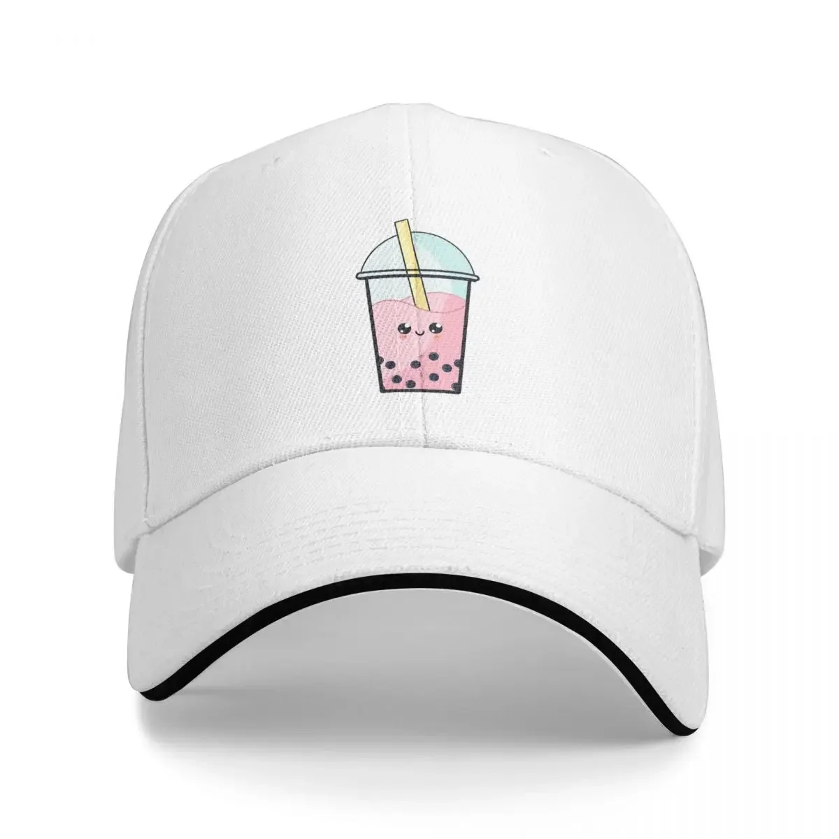 Cute Boba Tea Kawaii Bubble Tea Lover Cap Fashion Casual Baseball Caps Adjustable Hat Hip Hop Summer Unisex Baseball Hats