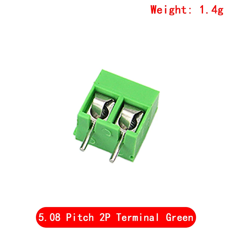 20pcs KF301-2P/KF301-3P/KF301-4P KF301-5.0-2P KF301-5.0-3P KF301-5.0-4P KF301 5.08mm Plug-in Screw Connector Blue/Green