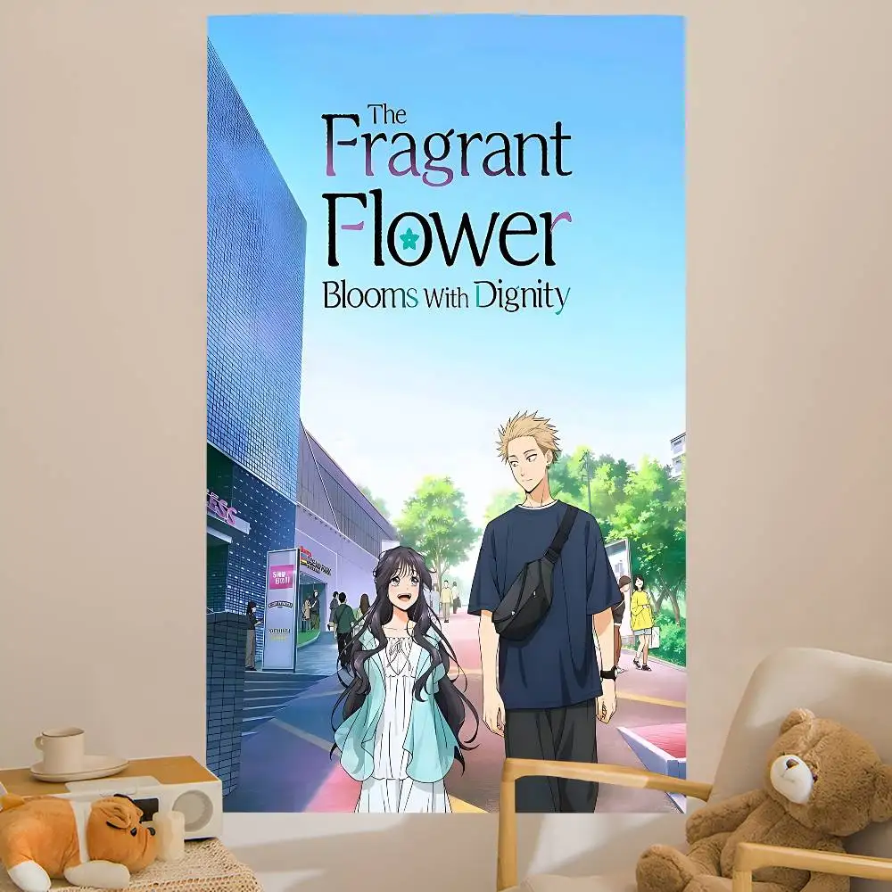 The Fragrant Flower Blooms with Dignity Anime Tapestry Indian Buddha Wall Decoration Witchcraft Bohemian Hippie Wall Sheets