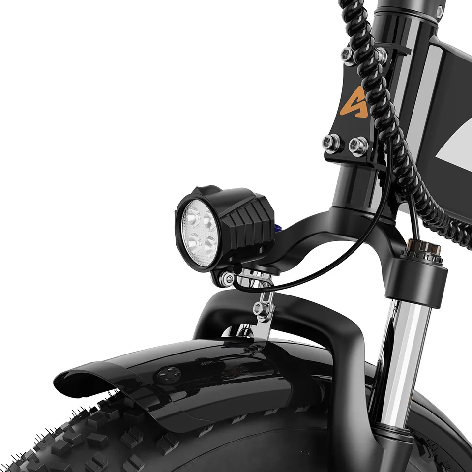 max 1800W Electric Bike for Adult 48V 18AH 28MPH 20" Fat Tire w/ Free Shipping image 4